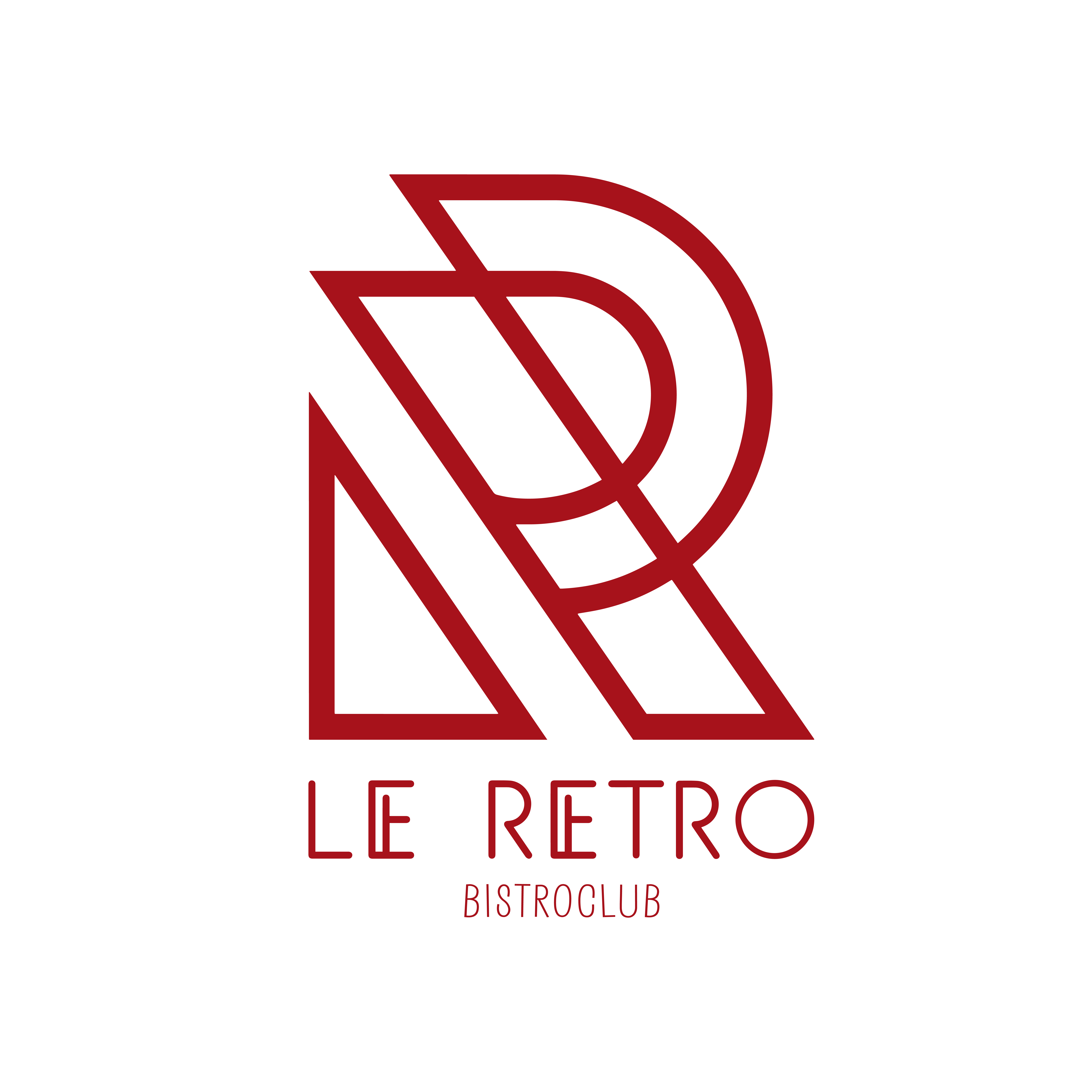 Le Rétro LogoType Blanc Rouge
